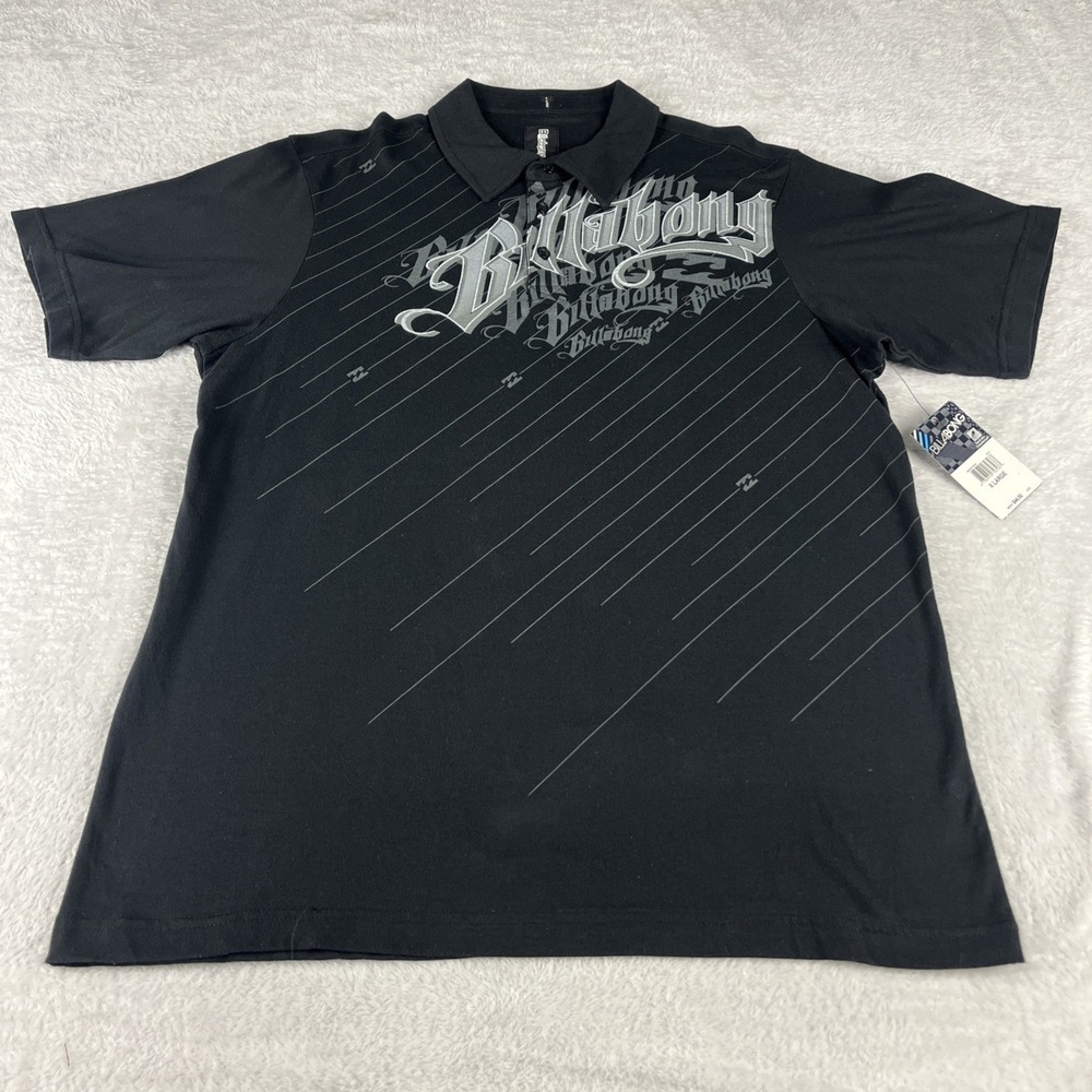 Billabong‎ Men's Coronado Short Sleeve Polo Shirt XL Black Heather NWT